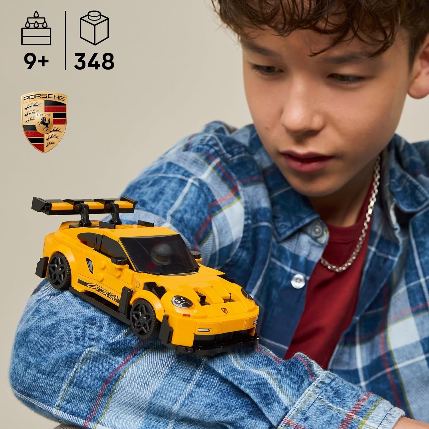 LEGO Speed Champions Porsche 911 GT3 RS Super Car 77239 – 348-Piece Building Set