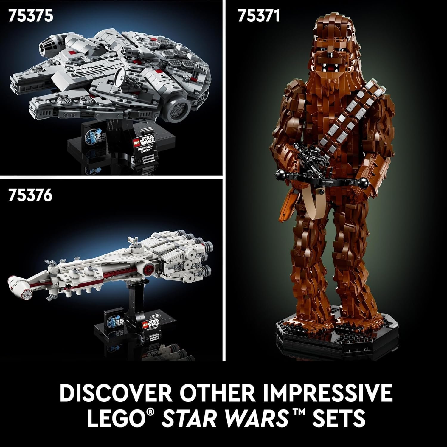 LEGO Star Wars Millennium Falcon 75375 – 921-Piece Mid-Scale Display Model